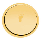  Ralo Banheiro Click Inteligente Inox Redondo Dourado 15cm