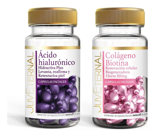 Cápsulas Faciales De Colágeno Biotina + Ácido Hialurónico