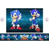 Faixa Decorativa Border Papel De Parede Sonic Personalizado