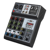 Mezclador De Audio Mezclador De Dj, Soporte Bt 5.0 Usb Placa