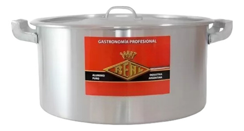 Cacerola Gastronómica Real Aluminio Reforzado  Nº32 De 12l