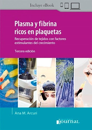 Plasma Y Fibrina Ricos En Plaquetas - Arcuri - 3ra Ed