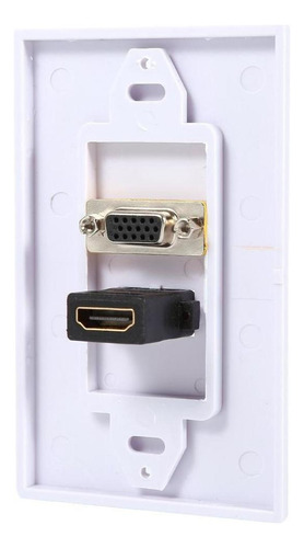 Adaptador Hdmi Vga Rca De Pared Placa De Video Audio Multime