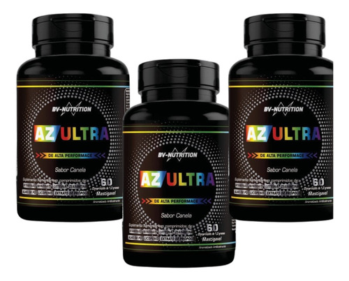 Kit 3x Az Ultra Multivitamínico 1.300mg-polivitaminico 180cp