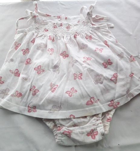 Vestido Beba Cheeky Con Bombachudo 6 A 9 Meses Impecable