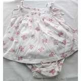 Vestido Beba Cheeky Con Bombachudo 6 A 9 Meses Impecable