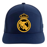 Gorra Real Madrid Gold 5 Paneles Premiun Blue Xv