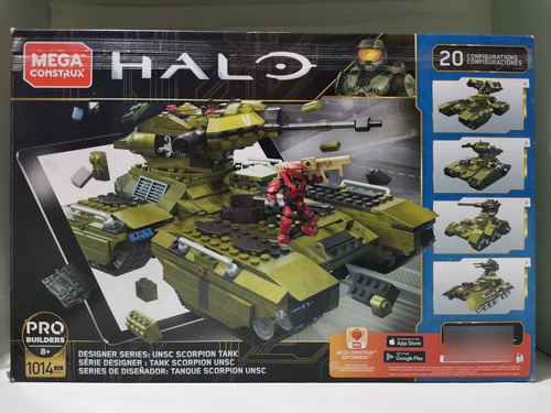 Halo Mega Construx Tanque Scorpion Serie De Diseñador 