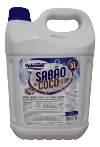 Sabão De Coco Liquido 5l Lava Roupas