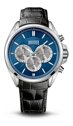 Reloj Hugo Boss Cronógrafo Caballero Cuero Negro 1512882