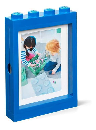 Porta Retrato Lego Picture Frame Para Pared Color Azul