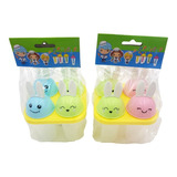 Set De 4 Moldes Plasticos Helados Paletas Diseño Conejos 