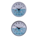 De 2 Relojes De Con Ventosa, Reloj De Cocina Impermeable