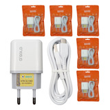 Kit 5 Carregadores Usb Tipo C 15w 3.1 Atacado Revenda Barato