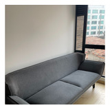 Sofa 3 Puestos Gris Tugo 2 Años De Uso Desde La Compra.