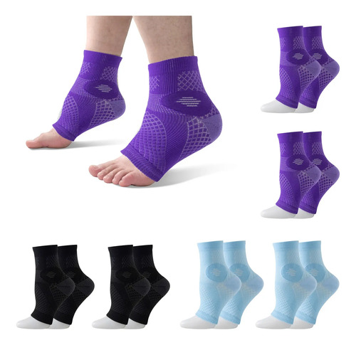 6 Calcetines De Compresión Deportiva Alivia Fascitis Plantar