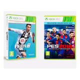 Pes 2018 + Fifa 2019 2 Jgs Para Xbox-360 Desbloqueado