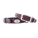 Zep-pro Cuero De Auburn Tigers Brown Collar De Perro Concho,