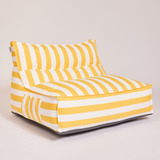 Cadeira Listrada  Amarela Impermeavel S/ Enchimento (capa)