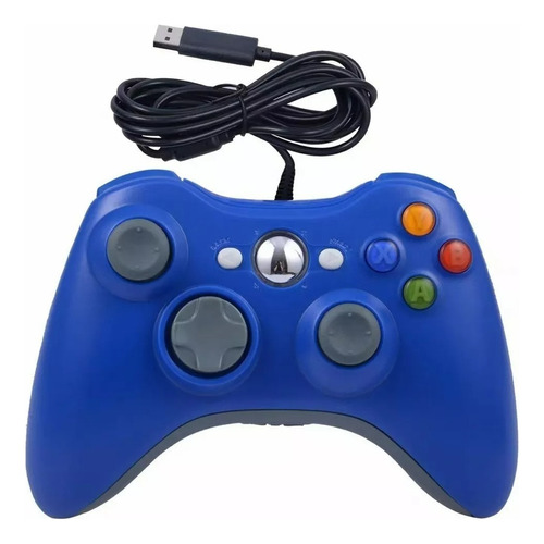 Control Usb Alambrico Para Xbox 360/ Fat /slim Y Pc Gamepad