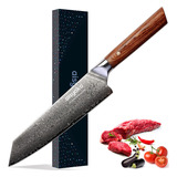 Cuchillo De Chef Damasco Japonés De 20 Cm Vg-10 Profesional