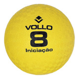 Bola De Iniciação Borracha Esportiva T8 Numero 8 Vollo Cor Amarelo