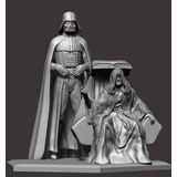 Star Wars Darth Vader Y Emperador Stl Obj Impresión 3d