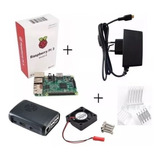 Raspberry Pi3 B, Fonte, Case, Dissipadores Completo!