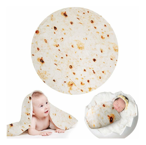 49 Pulgada Burritos Tortilla Blanket For Baby And Kids, Gian