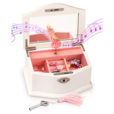 Art Lins Elle Ballerina Joyero Musical Con Cerradura, Caja D