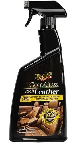 Meguiars Gold Class Rich Leather Spray,limpia Cuero,nutre