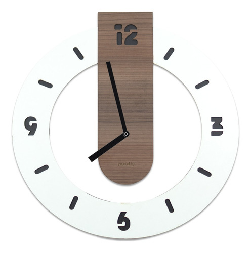 Reloj Madera De Pared - Poppy - 45cm X 45cm