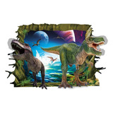 Cool 3d Dinosaurio - Adhesivo De Pared De Vinilo Extraíble A