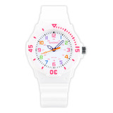 Reloj Pulsera De Mujer Analógico Resistente Al Agua Color De La Malla Blanco