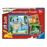 Rompecabezas Ravensburger Classic Pokémon 3x49 Piezas Para N