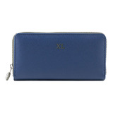 Billetera Mujer Billeteras Xl Extra Large Elly Azul