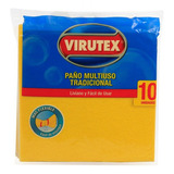 Paño Multiuso Tradicional X3 Ultra Absorbentevirutex Color Amarillo