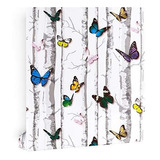 Papel Mural Adhesivo Mariposas Lisa 10mtx60cm