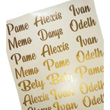 Stickers Personalizados Nombres Para Vaso 100 Pza