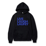 Sudadera Con Capucha Laufey Live Laugh, Moda, Manga Larga, R