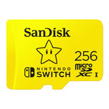Tarjeta De Memoria Sandisk Para Nintendo Switch 256 Gb