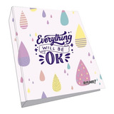 Carpeta N° Escolar Colegio 3x40 Resistente - Rome V/ Modelos Color Everything Will Be Ok