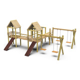 Conjunto Desafio 2 Playground De Madeira 