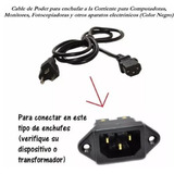 Cable De Corriente Alimentacion Pc Cpu Monitor 