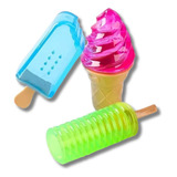 Brinquedo Mordedor Pet Gelado Refresca Cão Kit Com 3 Sorvete