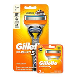 Kit Aparelho Barbear Gillette Fusion 5+carga Fusion 5  2 Uni