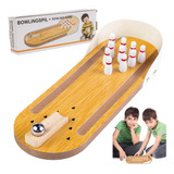 Boliche Niños Bolos Juguete Infantil Juego De Mesa Madera