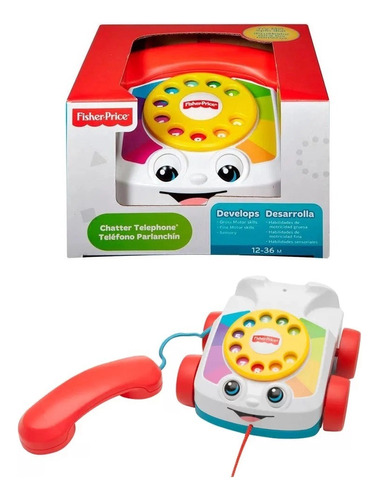 Brinquedo Educativo Com Som Telefone Feliz - Fisher Mattel