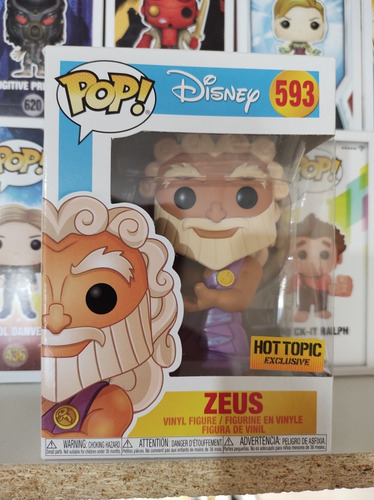 Funko Pop Disney Hercules Zeus Hot Topic Exclusive