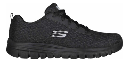 Tenis Skechers Dama Negro Memory Foam Original Deportivo